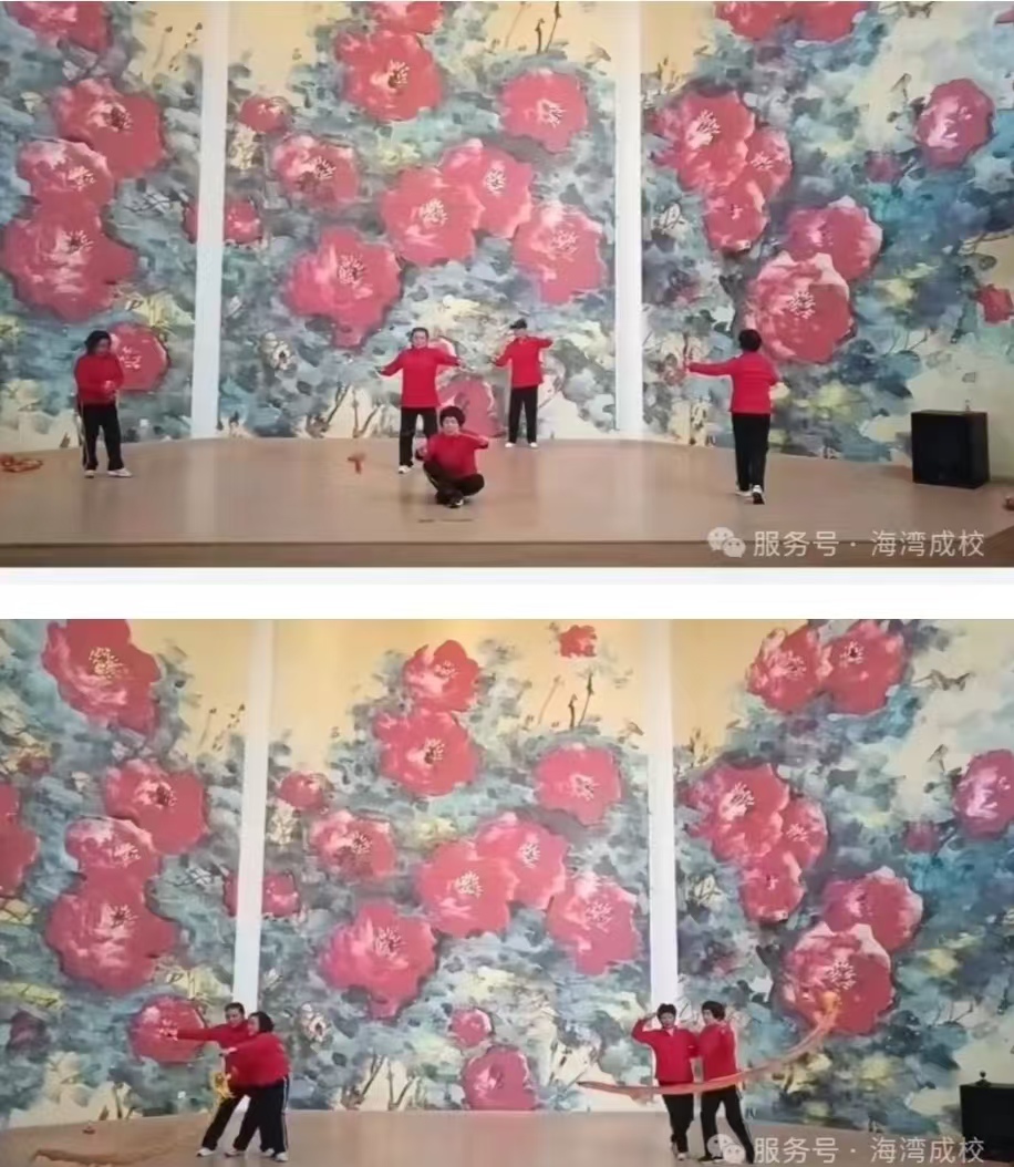 “春风送暖入敬老院  空竹欢鸣暖夕阳”——海湾成校空竹队赴海湾敬老院开展春日慰问演出